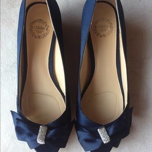 Navy blue wedge size 7.5